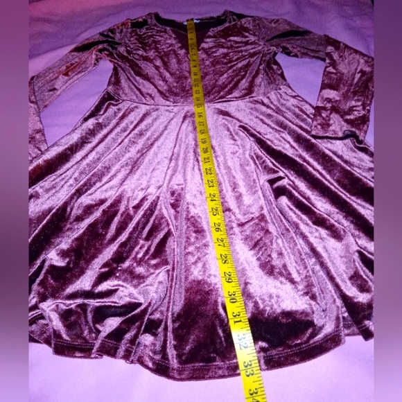 Soft polyester long sleeve dress - Picture 3 of 3